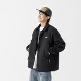Unisex Jacket Loose Lapels Coach Jacket Men's Cargo Coat
